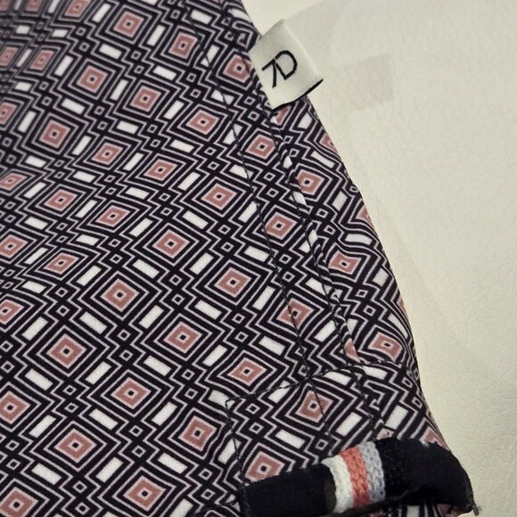 7 Diamonds Mens 4 Way Stretch Short Sleeve Button Up Shirt XL Diamond Design - Picture 8 of 10